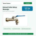 Kavram Küresel Kollu Bahçe Musluğu 3 4" Kavram Bahçe Muslukları ürün görseli