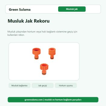 Musluk Jak Rekoru hortum ve bahçe sulama aksesuarı