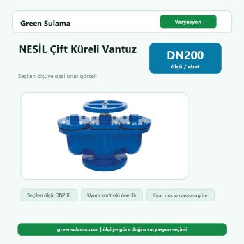 NESİL Çift Küreli Vantuz | DN50–DN200 | PN10–16 – DN200 urun gorseli