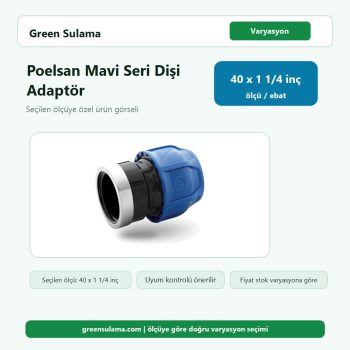 Poelsan Mavi Seri Kablin Dişi (Galvaniz Metal Yüzüklü) 40 Poelsan Kaplin Ek Parçalar ürün görseli