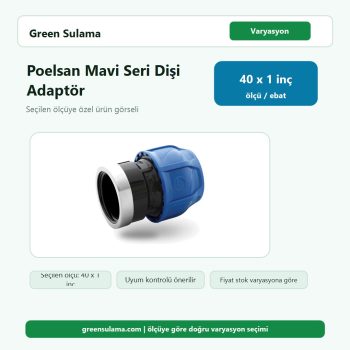 Poelsan Mavi Seri Kablin Dişi (Galvaniz Metal Yüzüklü) 40 Poelsan Kaplin Ek Parçalar ürün görseli