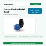 Poelsan Mavi Seri Kablin Erkek Dirsek (Dişli) 75 x 2 ½" Poelsan Kaplin Ek Parçalar ürün görseli