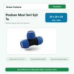 Poelsan Mavi Seri Kablin TE (Eşit Te Bağlantı) 20 x 20 x 2 Poelsan Kaplin Ek Parçalar ürün görseli