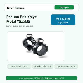 Poelsan Priz Kolye (Galvaniz Civatalı & Metal Yüzüklü) – 40×1/2” urun gorseli