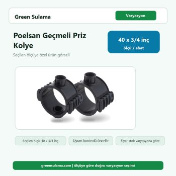 Poelsan Priz Kolye Geçmeli (Ekonomik Seri) 40 x ¾" Poelsan Kaplin Ek Parçalar ürün görseli
