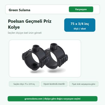 Poelsan Priz Kolye Geçmeli (Ekonomik Seri) 75 x ¾" Poelsan Kaplin Ek Parçalar ürün görseli