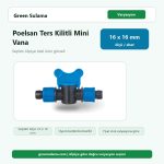 Poelsan Ters Kilitli Mini Vana 16x16 Poelsan Damlama Sulama Sistemleri ürün görseli