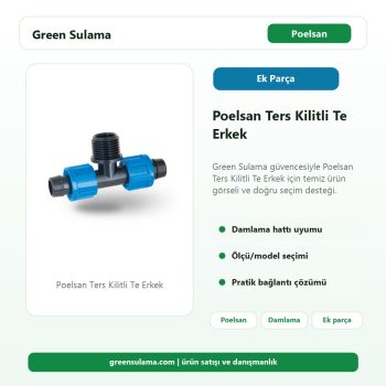 Poelsan Ters Kilitli Te Erkek Green Sulama ana ürün görseli