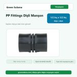 Poelsan PP Fittings Dişli Manşon ½" x ½" Poelsan PP Fittings Dişli Malzemeler ürün görseli