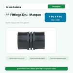 Poelsan PP Fittings Dişli Manşon 4" x 4" Poelsan PP Fittings Dişli Malzemeler ürün görseli