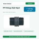 Poelsan PP Fittings Dişli Nipel 1 ½" x 1 ½" Poelsan PP Fittings Dişli Malzemeler ürün görseli