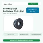 Poelsan PP Fittings Dişli Redüksiyon Erkek Dişi 2" x 1 ½" Poelsan PP Fittings Dişli Malzemeler ürün görseli