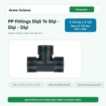 Poelsan PP Fittings Dişli Te Dişi Dişi Dişi 2 ½” x 2 ½” x Poelsan PP Fittings Dişli Malzemeler ürün görseli