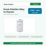 Pusula Polietilen Dikey Su Depoları – Mavi / 2.000lt urun gorseli