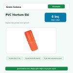 Üzümcü Pvc Hortum Eki 6" Üzümcü Ek Parçalar ürün görseli