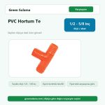 Üzümcü Pvc Hortum Te – 1/2” • 5/8” urun gorseli
