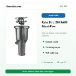 Rain Bird 2045A08 Maxi-Paw pop-up darbeli rotor sprinkler