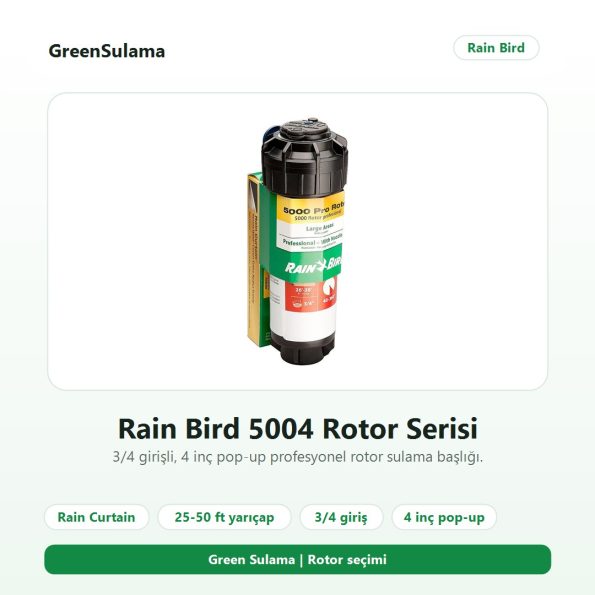 Yağmurlama fıskiye fiyatları için Rain Bird 5004 rotor sulama başlığı