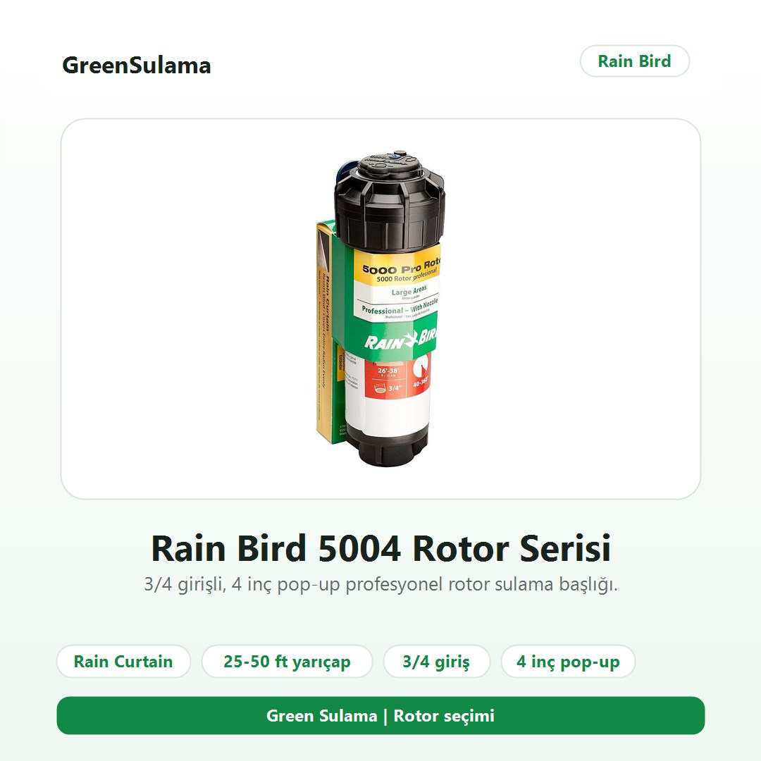 Yağmurlama fıskiye fiyatları için Rain Bird 5004 rotor sulama başlığı