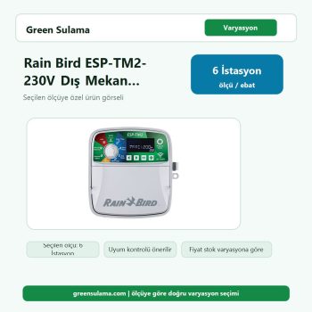 Rain Bird ESP TM2 230V Dış Mekan Kontrol Üniteleri 6 Rain Bird Elektrikli Kontrol Ünitesi ürün görseli
