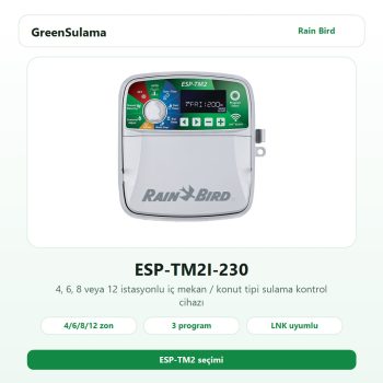 Rain Bird ESP-TM2I 230 iç mekan sulama kontrol ünitesi