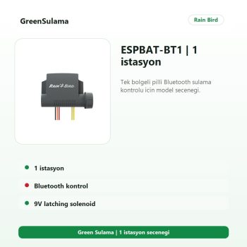 Rain Bird ESPBAT-BT1 1 istasyon Bluetooth pilli kontrol ünitesi