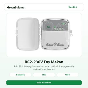 Rain Bird RC2-230V Dış Mekan Kontrol Üniteleri 1 rain bird rc2 230v dis mekan kontrol unitesi v1