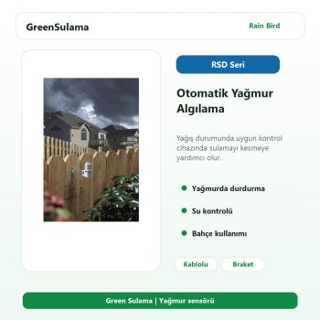 Rain Bird RSDBEx kablolu yağmur algılama sensörü