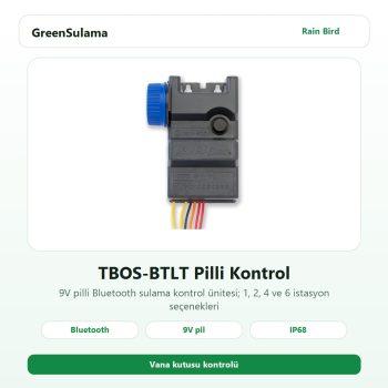 Rain Bird TBOS-BTLT 9V pilli Bluetooth kontrol ünitesi