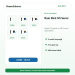 Rain Bird US400 US410 US412 US415 US418 kapalı gövde ve VAN nozul seçenekleri