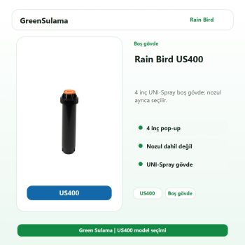 Rain Bird US400 boş gövde sprey spring