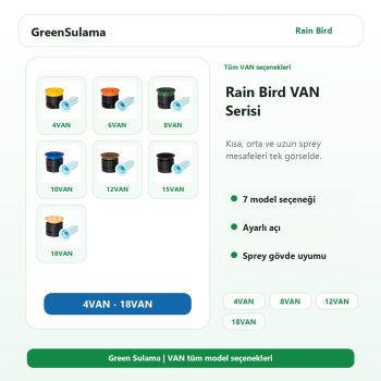 Rain Bird VAN Serisi 4VAN 6VAN 8VAN 10VAN 12VAN 15VAN 18VAN tüm modeller