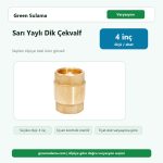 Sır Sarı Yaylı Dik Çekvalf 4" Sır Pirinç Malzemeler ürün görseli