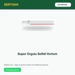 Sertsan Süper Örgülü Şeffaf Hortum ön sipariş görseli