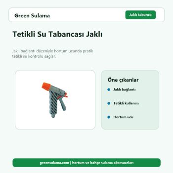 Tetikli Su Tabancası Jaklı hortum ve bahçe sulama aksesuarı