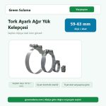 Tork Ayarlı Ağır Yük Kelepçesi 59 63 Tork Hortum Kelepçeleri ürün görseli