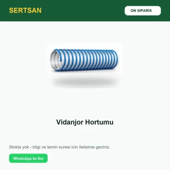 Sertsan Vidanjör Hortumu ön sipariş görseli