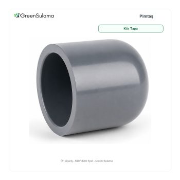 Pimtaş UH-PVC Yapıştırma Muflu Kör Tapa ürün görseli - Green Sulama