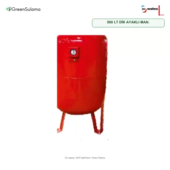 Wates 500 LT DİK AYAKLI MAN. Nema Değişebilir Membranlı Dik Ayaklı Hidrofor Tankı ürün görseli - Green Sulama