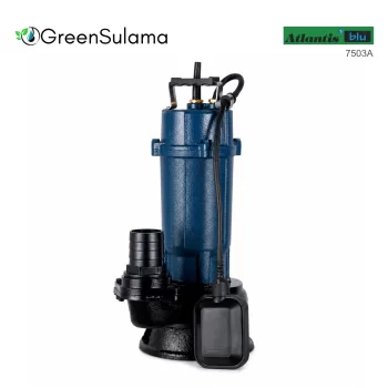 Atlantis Blu 7503A Flatörlü Yüksek Debili Pis Su Pompası ürün görseli - Green Sulama