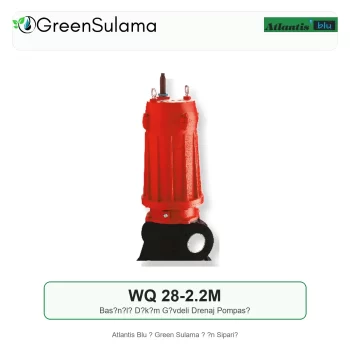 Atlantis Blu WQ 28-2.2M Basınçlı Döküm Gövdeli Drenaj Pompası ürün görseli - Green Sulama