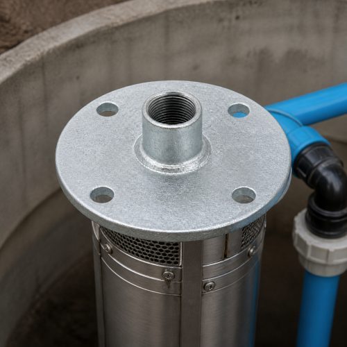 Kresmak 1 1/2" Kuyubaşı Flanşı