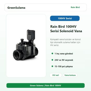 Rain Bird 100HV serisi solenoid vana ürün görseli