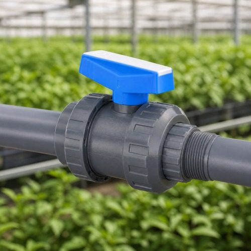 Pimtaş U-PVC Küresel Su Vanası Tek Taraf İçten Dişli - 90