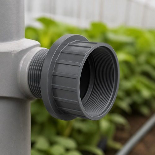 Pimtaş UH-PVC içten dişli kole tarımsal sulama uygulaması