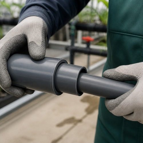 Pimtaş UH-PVC Yapıştırma Muflu Redüksiyon – Tarımsal Uygulama