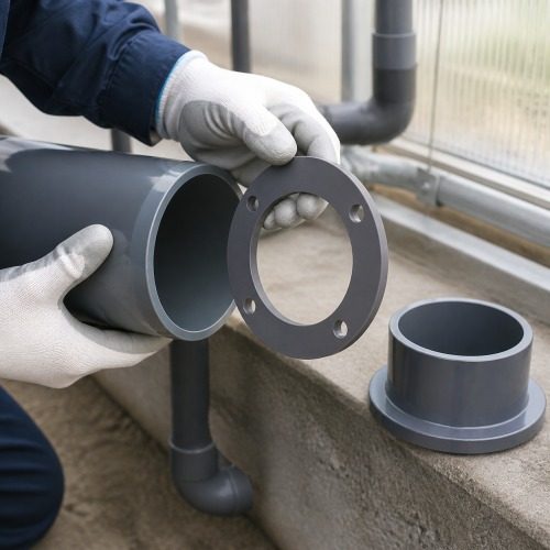 Pimtaş UH-PVC Yapıştırma Muflu Serbest Flanş – Ürün