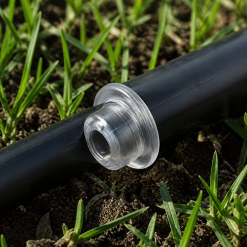 Üzümcü 1 ayarlı hortum lansı çim üzerinde