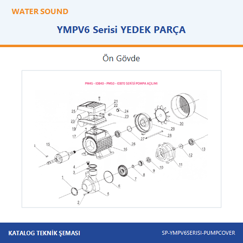 SP-YMPV6SERISI-PUMPCOVER