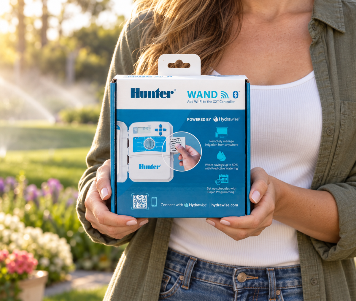 Hunter WAND X2 Kontrol Ünitesi Wi-Fi Bluetooth Hydrawise Akıllı Sulama Modülü